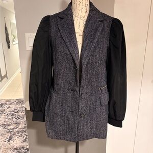Maeve Black and Gray Blazer
